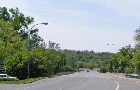 4th Street Bridge looking south, Cannon Falls Minnesota, 2010