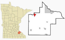 Location of Cannon Falls Minnesota