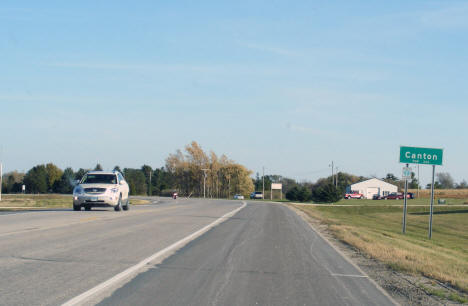 Population sign, Canton Minnesota, 2009