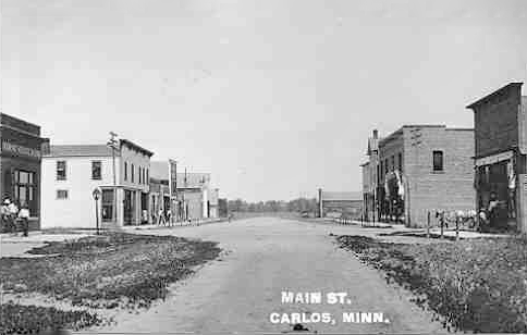 Main Street, Carlos Minnesota, 1911