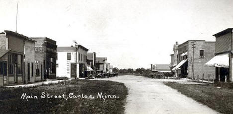 Main Street, Carlos Minnesota, 1920's