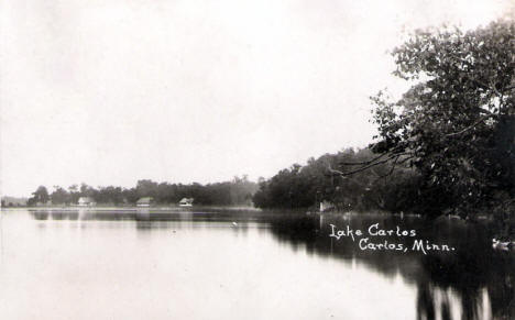 View of Lake Carlos, Carlos Minnesota, 1913