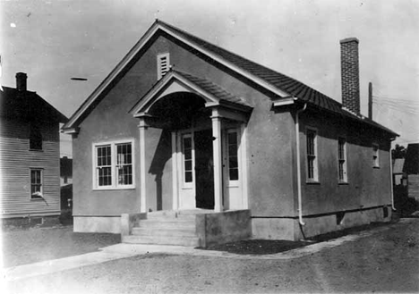 Model small town telephone exchange, Carlton Minnesota, 1930