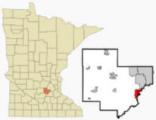 Location of Carver, Minnesota