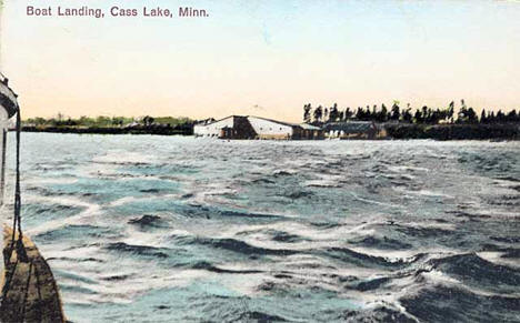 Boat landing, Cass Lake Minnesota, 1915