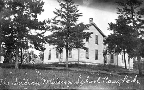 Indian mission school, Cass Lake Minnesota, 1915