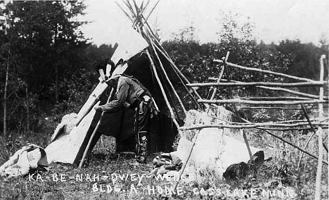 Ka-Be-Nah-Gwey-Wence, Cass Lake Minnesota, 1925