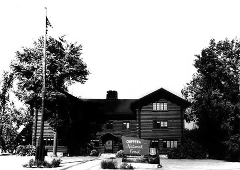 Headquarters building, Chippewa National Forest, Cass Lake Minnesota, 1965