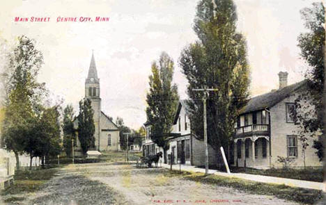 Main Street, Center City Minnesota, 1909