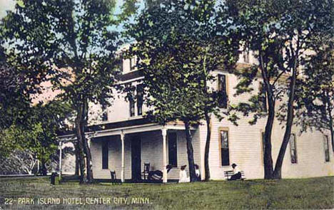 Park Island Hotel, Center City Minnesota, 1910