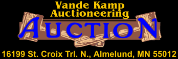 Vande Kamp Auction Group, Center City Minnesota