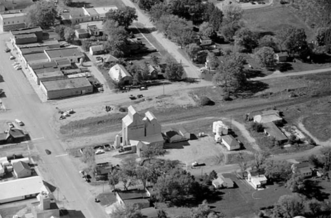 Aerial view, Ceylon Elevator, Ceylon Minnesota, 1963