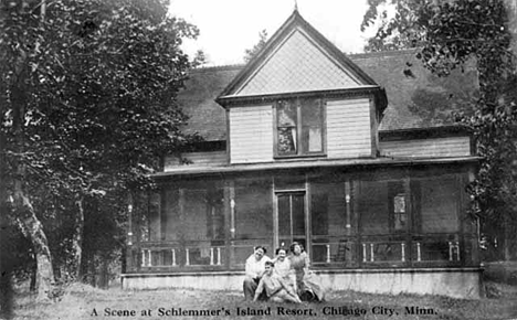 Schlemmer's Island Resort, Chisago City Minnesota, 1910