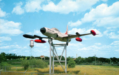 Lockheed F94C Starfire Jet displayed at Museum of Mining, Chisholm Minnesota, 1960's