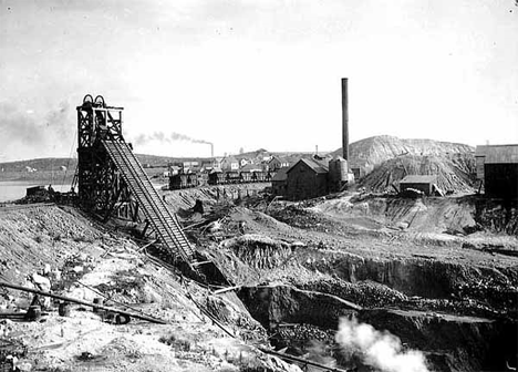 Mining in Chisholm Minnesota, 1900