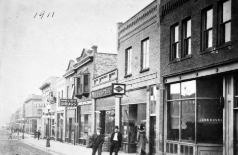 View of Lake Street, Chisholm Minnesota, 1911