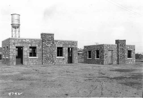 Chisholm Athletic Park tourist cabins, Chisholm Minnesota, 1937