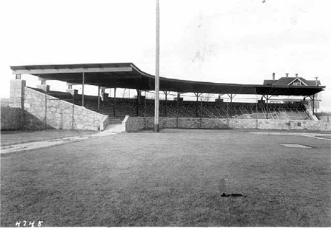 Grand Stand and Baseball Diamond at Chisholm Minnesota, 1940