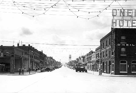 Lake Street, Chisholm Minnesota, 1950