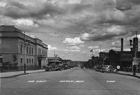 Lake Street, Chisholm Minnesota, 1950