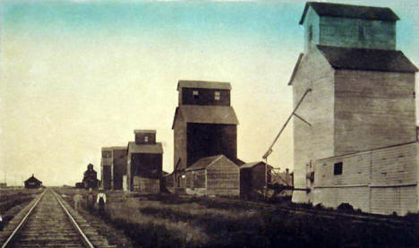 Grain Elevators, Chokio Minnesota, 1910's1
