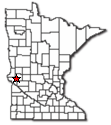 Location of Chokio Minnesota