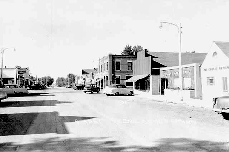 Street scene, Chokio Minnesota, 1955
