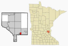 Location of Circle Pines, Minnesota