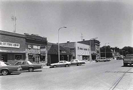 Main Street looking east, Clara City Minnesota, 1983