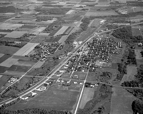 Aerial view, Clarissa Minnesota, 1971