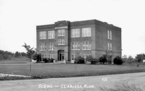 School, Clarissa Minnesota, 1940's