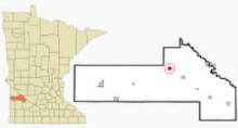Location of Clarkfield, Minnesota