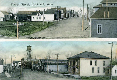 Fourth Street, Clarkfield Minnesota, 1910's