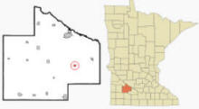 Location of Clements, Minnesota