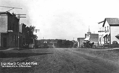 Main Street, Cleveland Minnesota, 1890