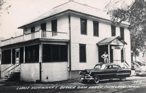 Hoffman's Beaver Dam Lodge, Cleveland Minnesota, 1950's