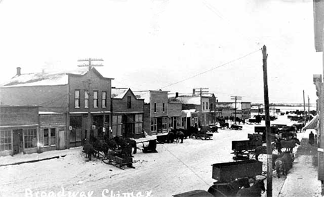 Broadway Avenue, Climax Minnesota, 1905-1910