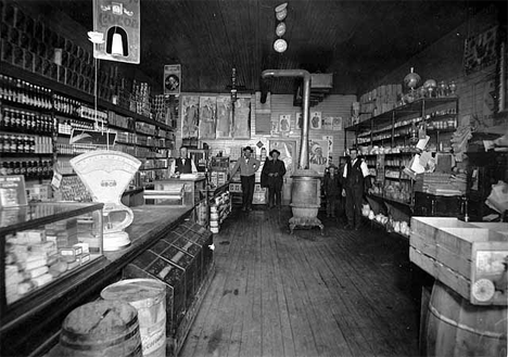 Ole and Helmer Estenson in Estenson and Company Mercantile, Climax 1910