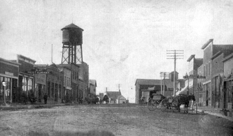 Main Street, Clinton Minnesota, 1915