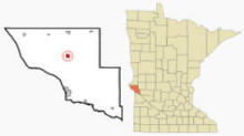 Location of Clinton, Minnesota