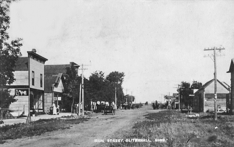 Main Street, Clitherall Minnesota, 1912