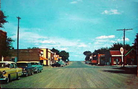 Street scene, Clitherall Minnesota, 1950's