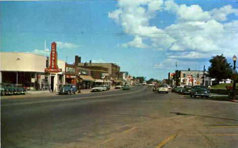 Street scene, Cloquet Minnesota, 1950's