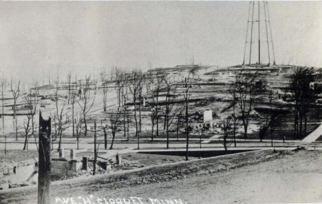 View of Avenue H after the fire, Cloquet Minnesota, 1918