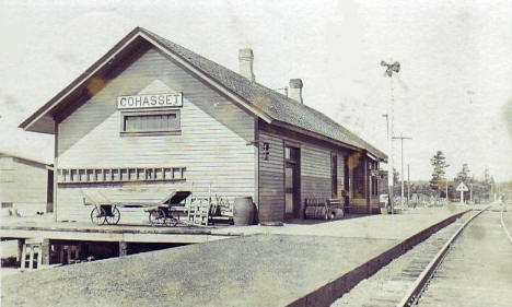 Great Northern Depot, Cohasset Minnesota, 1910's