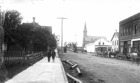 Main Street looking southwest, Cold Spring Minnesota, 1910
