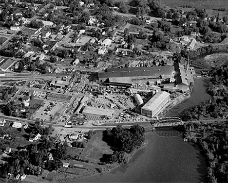 Aerial view, Cold Spring Minnesota, 1970