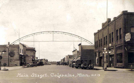 Main Street, Coleraine Minnesota, 1930's?