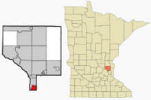 Location of Columbia Heights Minnesota