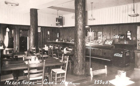 Mecca Hotel, Cook Minnesota, 1940's